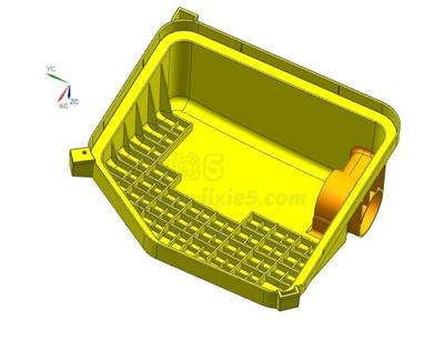汽車濾清器殼注塑模具設(shè)計(jì) 滑塊抽芯塑料注射模及其三維與二維圖紙實(shí)現(xiàn)